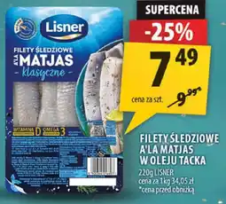 Arhelan Filety śledziowe Alaska matjas Lisner oferta