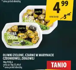 Arhelan Oliwki zielone, czarne w marynacie czosnkowej, ziołowej Perla oferta