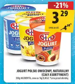 Arhelan Jogurt Polski owocowy, naturalny (cały asortyment) Mlekovita oferta