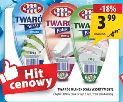 Arhelan Twaróg klinek Mlekovita (cały asortyment) oferta