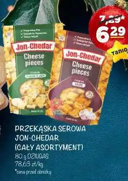 Arhelan Przekąska serowa Jon-Chedar Cheese pieces (cały asortyment) oferta