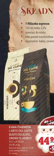 Arhelan Kawa ziarnista L'Arte del Caffè Gusto Delicato, Crema Classico Woseba 500g oferta