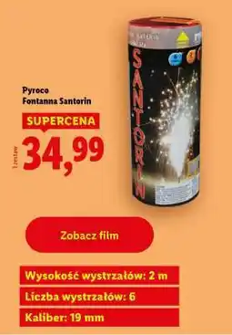 Lidl Pyroco Fontanna Santorin oferta
