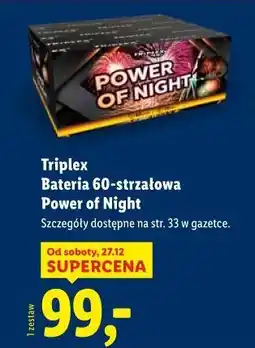Lidl Triplex Bateria 60-strzałowa Power of Night oferta