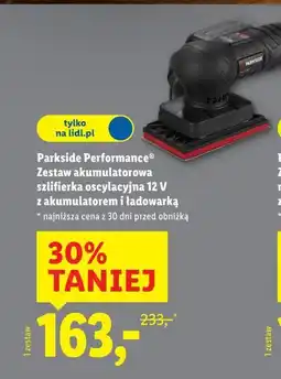 Lidl Zestaw akumulatora szlifierka oscylacyjna 12V z akumulatorem i ładowarką oferta