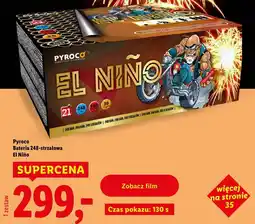 Lidl Pyroco, bateria 249-strzałowa oferta