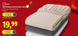 Lidl Bawełniane prześcieradło z dżerseju (max. wysokość materaca 20cm) oferta