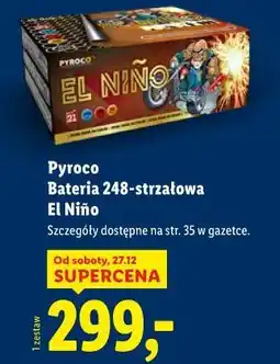 Lidl Pyroco Bateria 248-strzałowa El Nino oferta