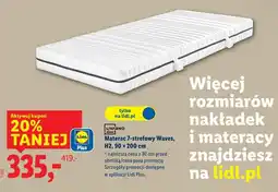 Lidl Materac 7-strefowy Waves oferta