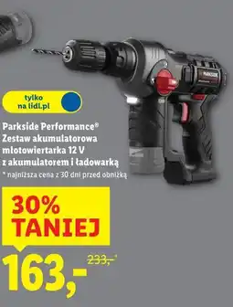 Lidl Zestaw akumulatorowa młotowiertarka 12V z akumulatorem i ładowarką oferta