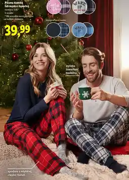 Lidl Piżama damska lub męska z bawełną oferta
