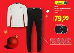Lidl Mexx piżama męska z bawełną oferta