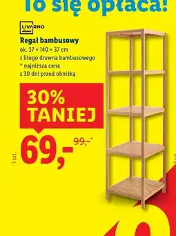 Lidl Regał bambusowy oferta
