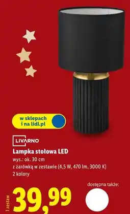 Lidl Lampka stołowa LED oferta