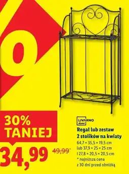 Lidl Regał lub zestaw 2 stolików na kwiaty oferta