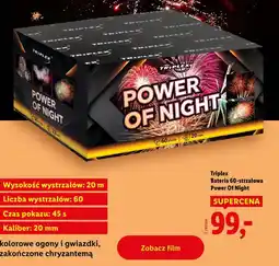 Lidl Triplex Bateria 60pstrzałowa Power Of Night oferta