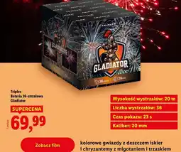 Lidl Triplex, bateria 36-strzałowa Gladiator oferta