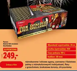 Lidl Pyroco, bateria 150-strzałowa Don Bomber oferta
