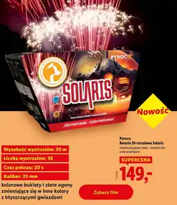 Lidl Pyroco, bateria 36-strzałowa Solaris oferta