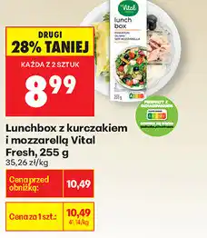 Biedronka Lunchbox z kurczakiem i mozzarellą Vital Fresh, 255 g oferta