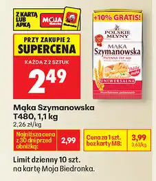 Biedronka Mąka Szymanowska T480, 1,1kg oferta