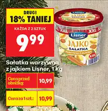 Biedronka Sałatka warzywna z jajkiem Lisner, 1 kg oferta
