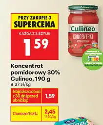Biedronka Koncentrat pomidorowy 30% Culineo, 190 g oferta
