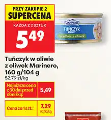 Biedronka Tuńczyk w oliwie z oliwek Marinero, 160 g/104 g oferta