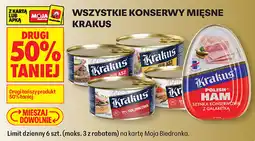Biedronka Wszystkie konserwy mięsne Krakus oferta