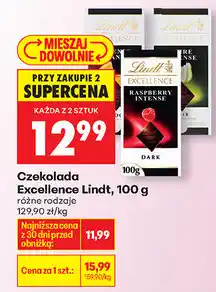 Biedronka Czekolada Excellence Lindt, 100 g oferta