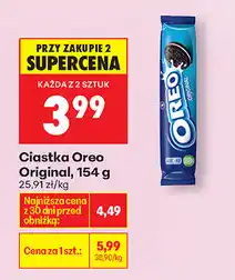 Biedronka Ciastka Oreo Original, 154 g oferta