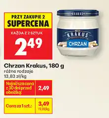 Biedronka Chrzan Krakus, 180 g oferta