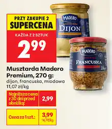 Biedronka Musztarda Madero Premium, 270 g oferta