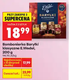 Biedronka Bombonierka Baryłki klasyczne E. Wedel, 200 g oferta