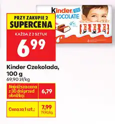 Biedronka Kinder Czekolada, 100 g oferta