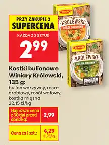 Biedronka Kostki bulionowe Winiary Królewski, 135g oferta