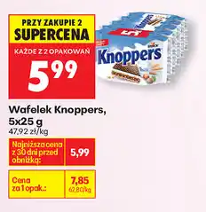 Biedronka Wafelek Knoppers 5x25 g oferta