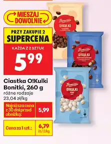 Biedronka Ciastka O!Kulki Bonitki, 260 g oferta