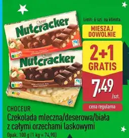 ALDI Czekolada Nutcracker biała z całymi orzechami laskowymi Choceur oferta
