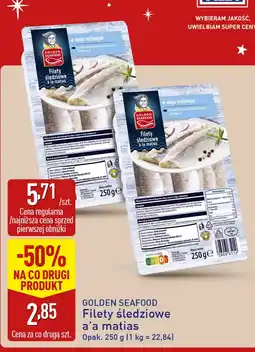 ALDI Filety śledziowe a'la matias w oleju roślinnym Golden Seafood oferta