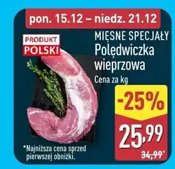 ALDI Polędwiczka wieprzowa Aldi oferta