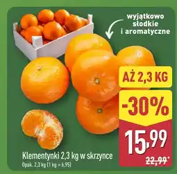 ALDI Klementynki w skrzynce Aldi oferta