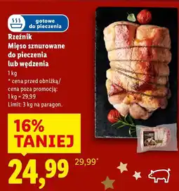Lidl Mięso sznurowane do pieczenia lub wędzenia Rzeźnik oferta