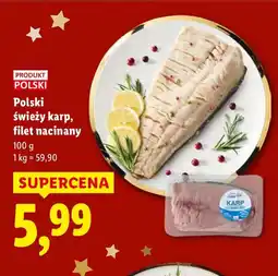 Lidl Filet nacinany świeży karp Polski Lidl oferta