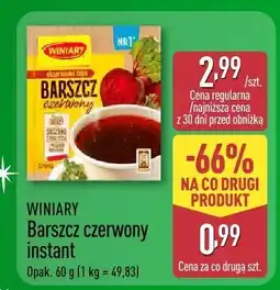 ALDI Barszcz czerwony instant WINIARY oferta