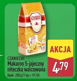 ALDI Makaron 5-jajeczny niteczka walcowana CZANIECKI oferta