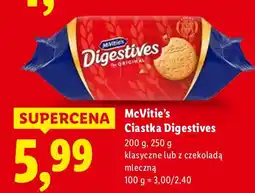 Lidl Ciastka McVitie's Digestives z czekoladą mleczną oferta