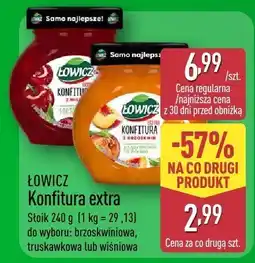 ALDI Konfitura extra ŁOWICZ truskawkowa lub wiśniowa oferta