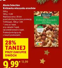 Lidl Królewska mieszanka orzechów Alesto Selection oferta