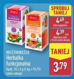 ALDI Herbatka funkcjonalna WESTMINSTER różne rodzaje oferta